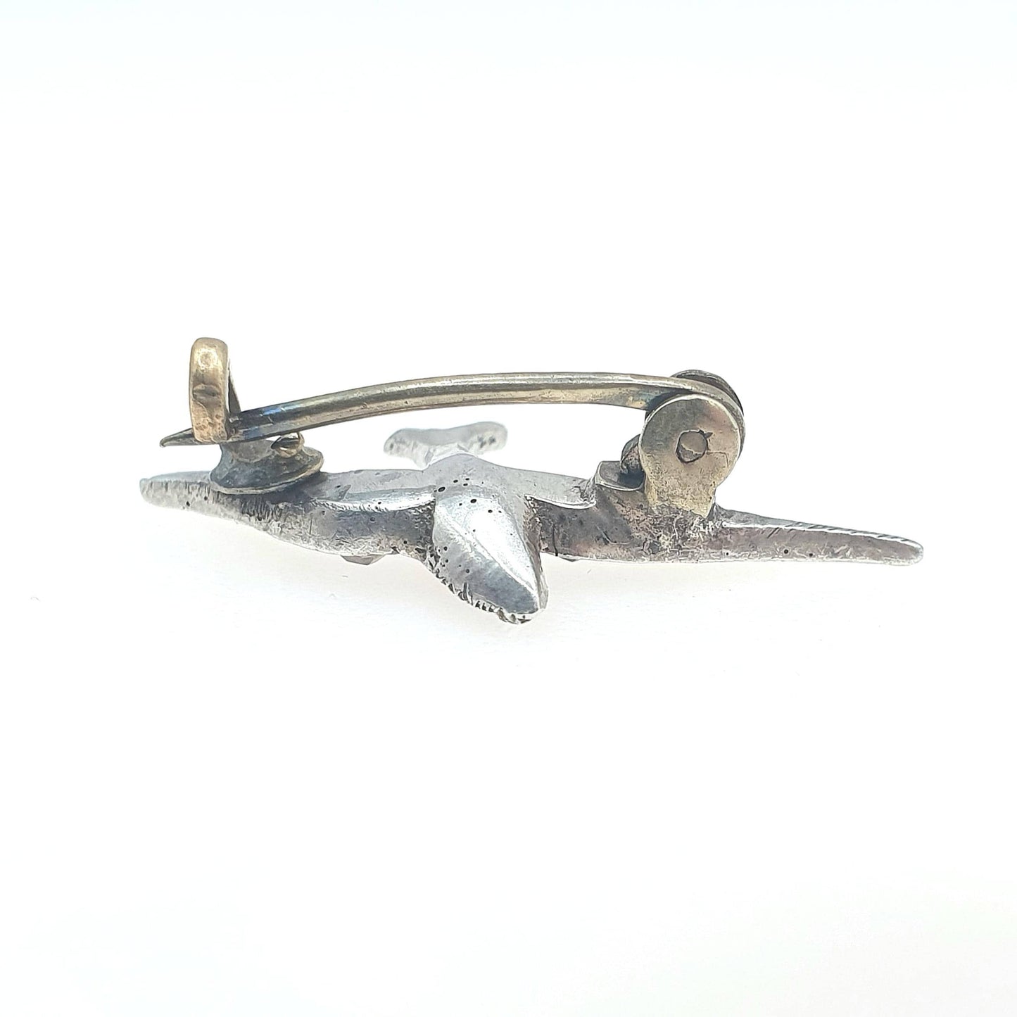 Antique Victorian Solid Silver Diamond Paste Bird Brooch Swallow Sweet Songbird Small Cute Womens Jewelry Jewellery