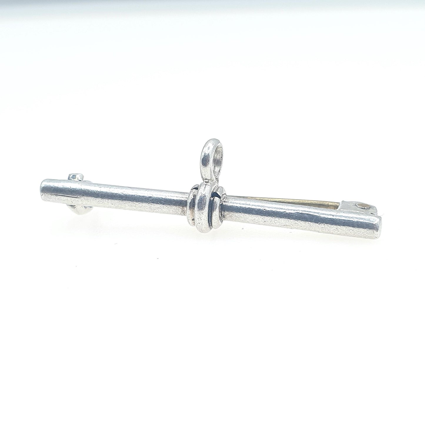 Antique Solid Silver T Bar Fob Brooch Pin Nurse Fob Albert Chain Genuine Vintage Unisex Mens Womens Jewelry Jewellery