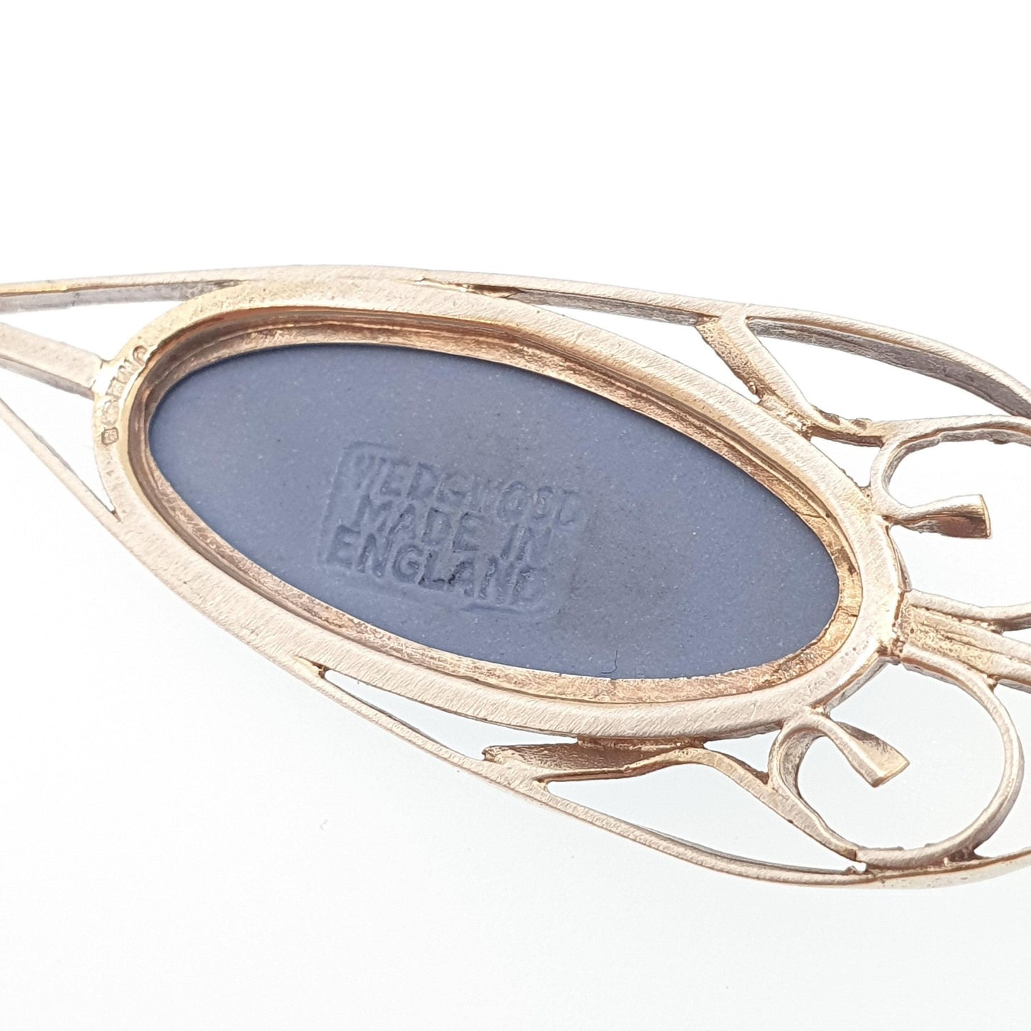 Vintage Sterling Silver Blue Wedgwood Necklace Pendant Gold Vermeil 1980 Jasperware Josiah Wedgwood Jewelry Jewellery