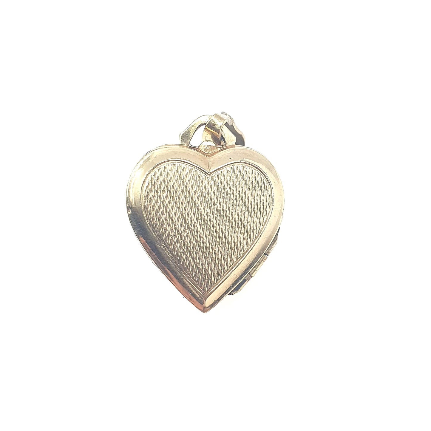 Vintage Rolled Gold Heart Locket Pearl Centre Gold Filled Necklace Pendant Picture Photo Cute Gift Retro Jewelry Jewellery