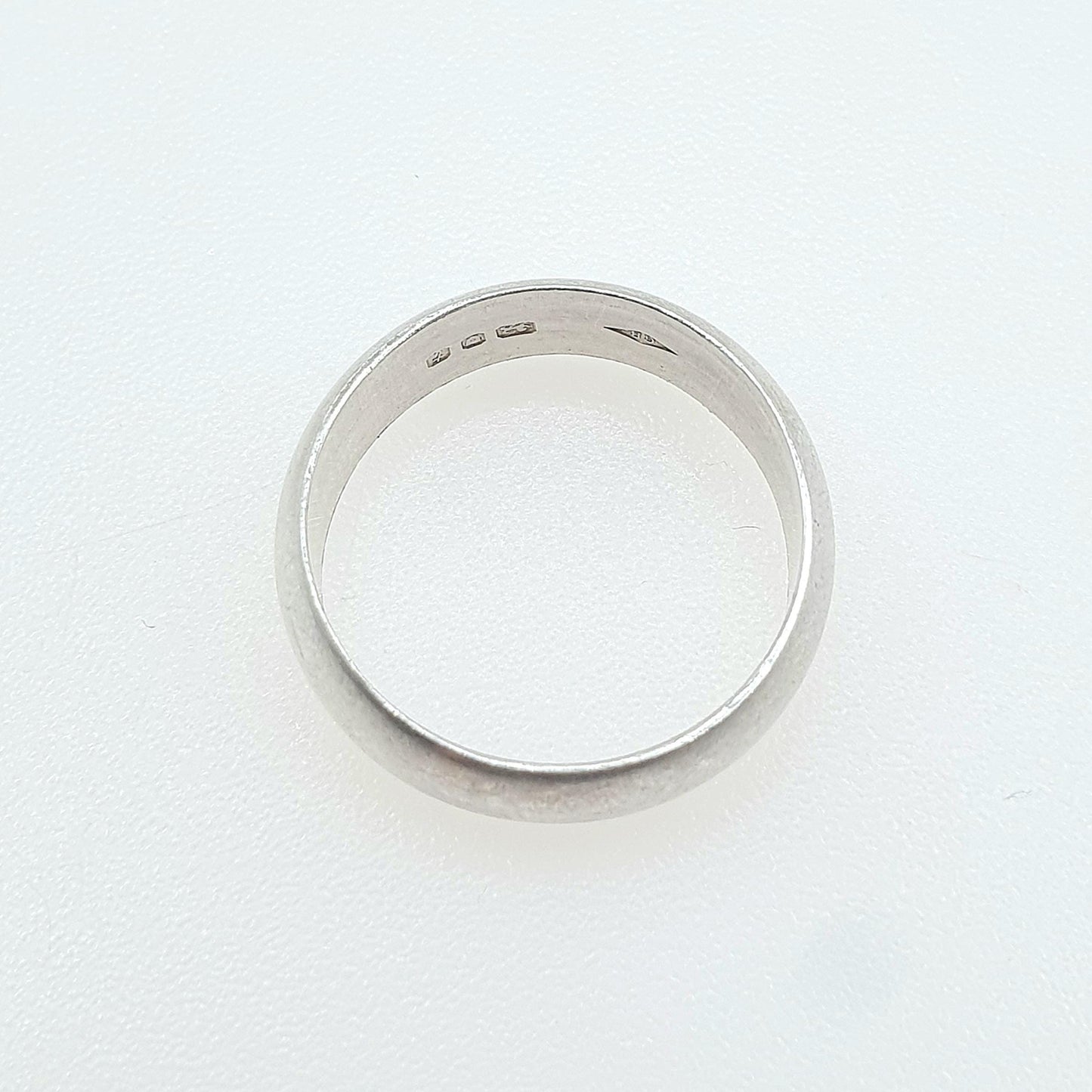 Vintage Sterling Silver Band Ring Smooth Plain Thick Chunky Retro Solid 925 Mens Womens Unisex Jewellery Jewelry