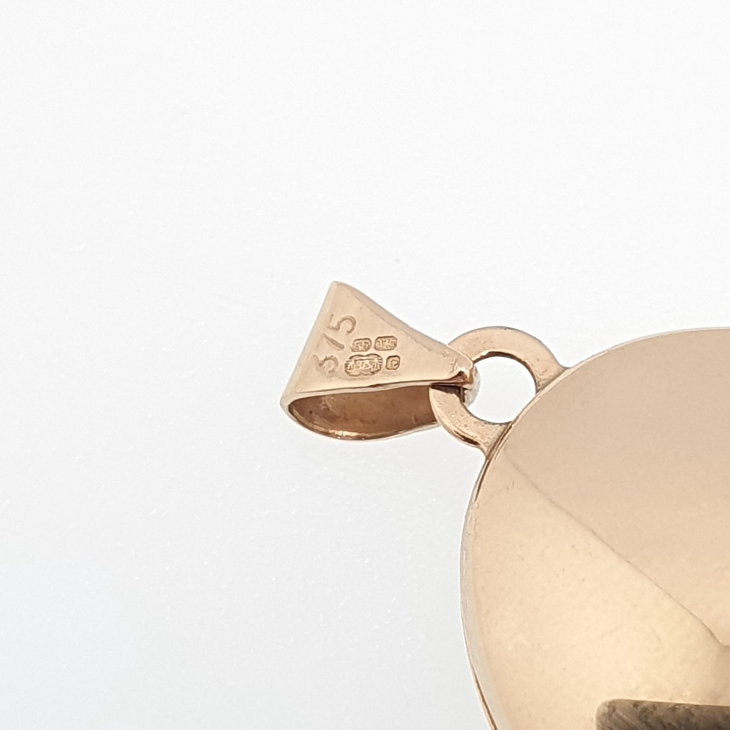 Vintage Solid 9ct 9k Gold Locket Oval All 375 9 Carat Gold Flower Embossed Necklace Photo Picture Pendant