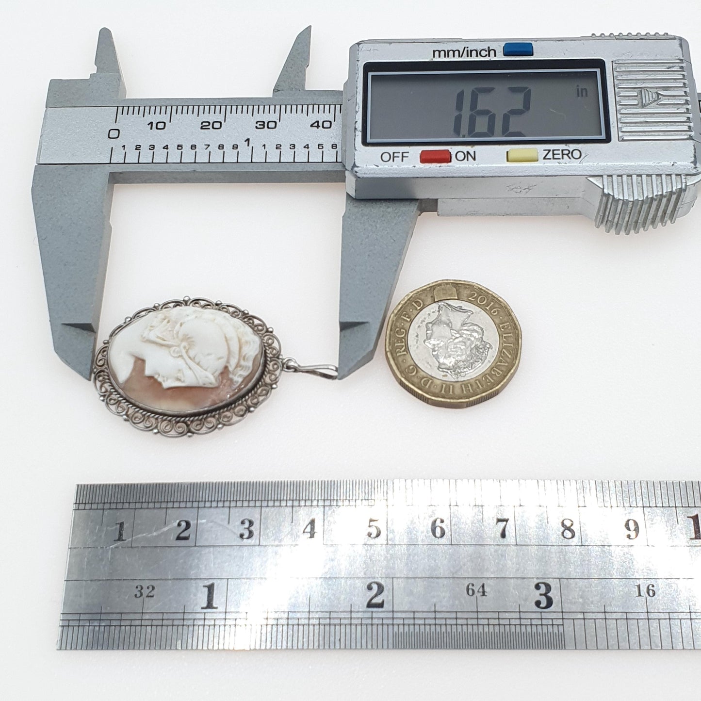 Antique Solid Silver Centurion Cameo Pendant Necklace Roman Soldier Filigree Border Handcarved Shell Vintage Women’s Jewellery Jewelry Men’s