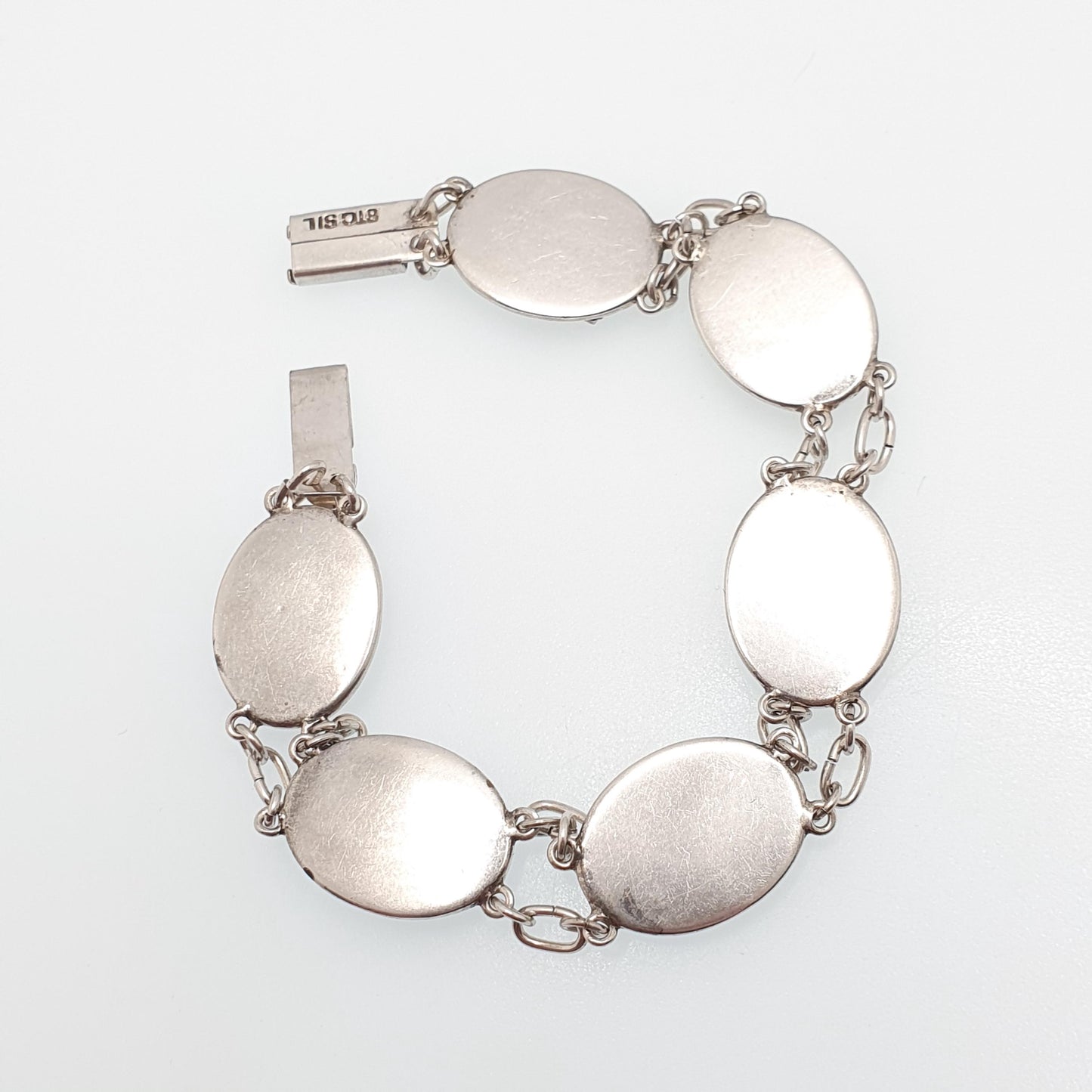 Antique Australian Sterling Silver Marcasite Bracelet Kangaroo Boomerang Emu Australia Art Deco Mother of Pearl 1920s Jewelry Jewellery