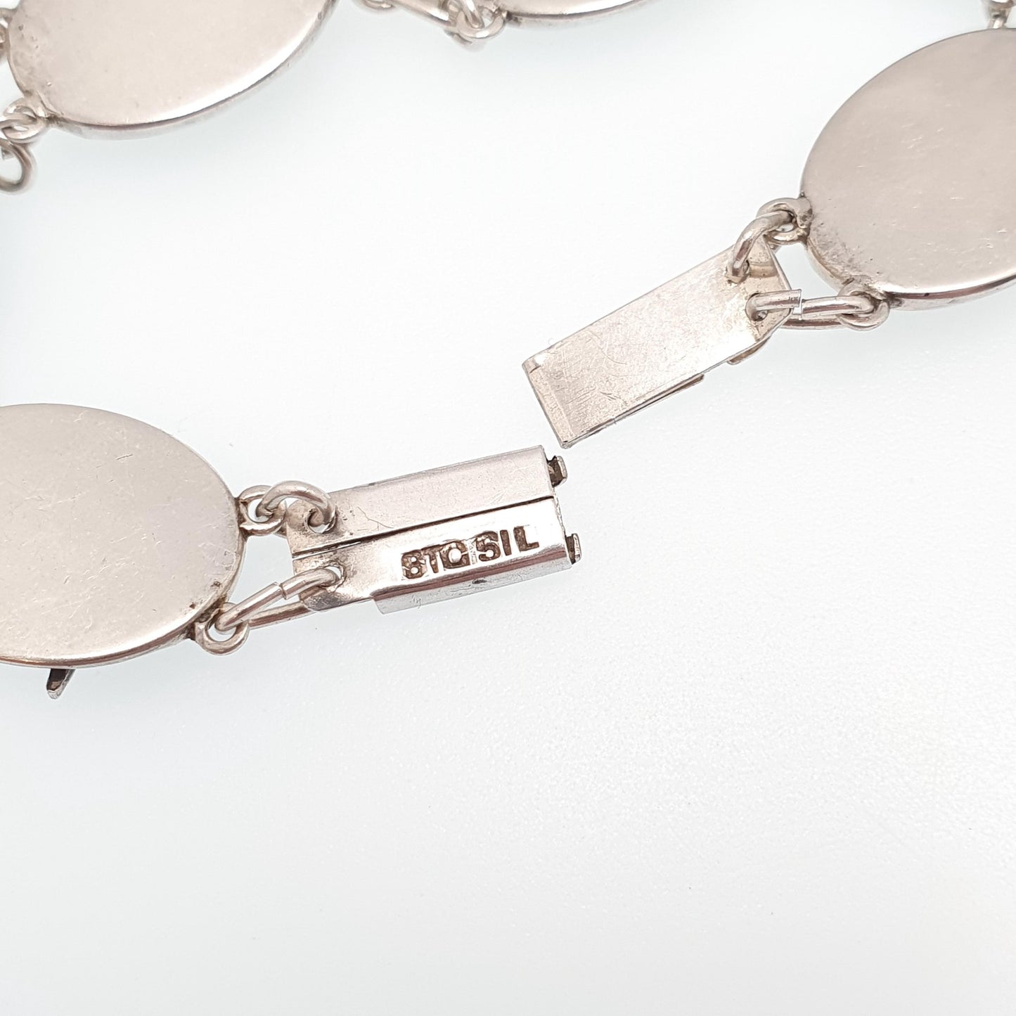 Antique Australian Sterling Silver Marcasite Bracelet Kangaroo Boomerang Emu Australia Art Deco Mother of Pearl 1920s Jewelry Jewellery