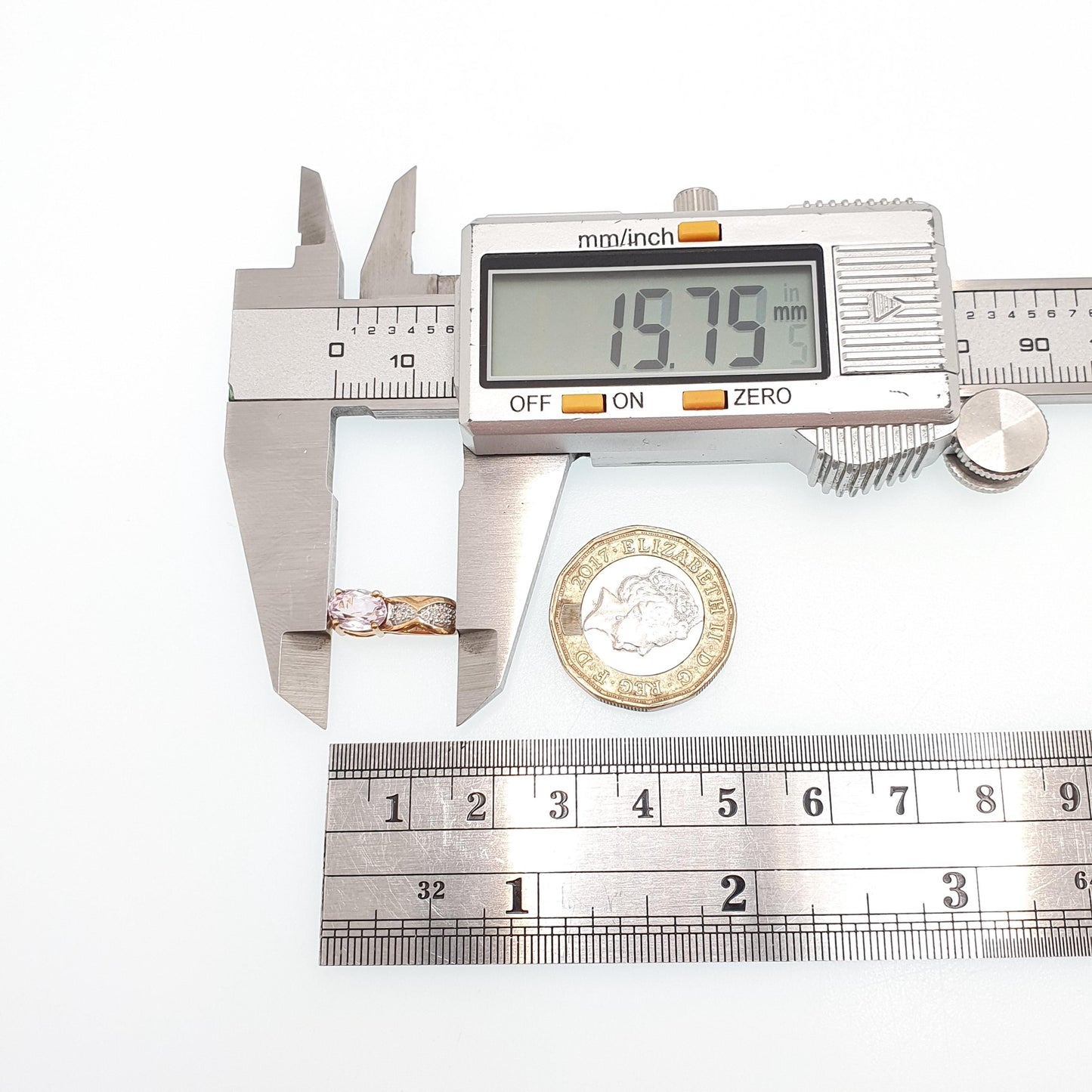 Vintage 9ct 9k Gold Amethyst & Diamond Pendant Necklace Solid 9k 375 Lilac Light Purple Genuine Real Gemstone Jewellery Jewelry