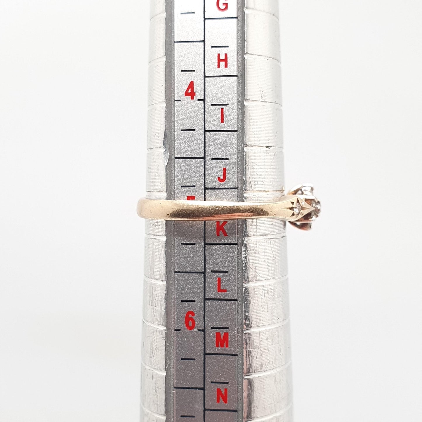 Vintage 9ct 9k Diamond Gold Ring Cluster Natural Diamonds Solid 375 Sparkly Genuine Real Gemstone Jewelry Jewellery