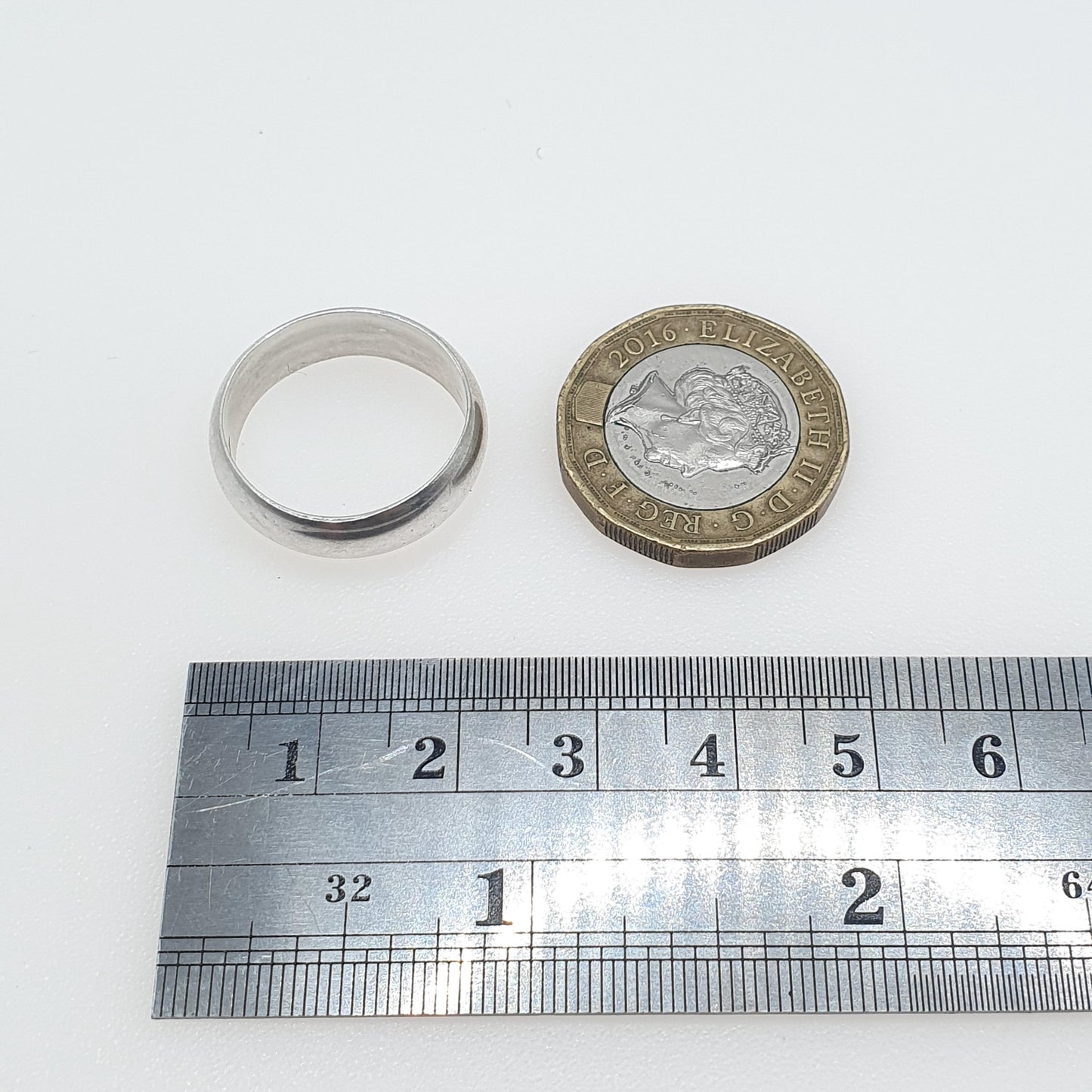 Vintage Sterling Silver Band Ring Smooth Plain Thick Chunky Retro Solid 925 Mens Womens Unisex Jewellery Jewelry