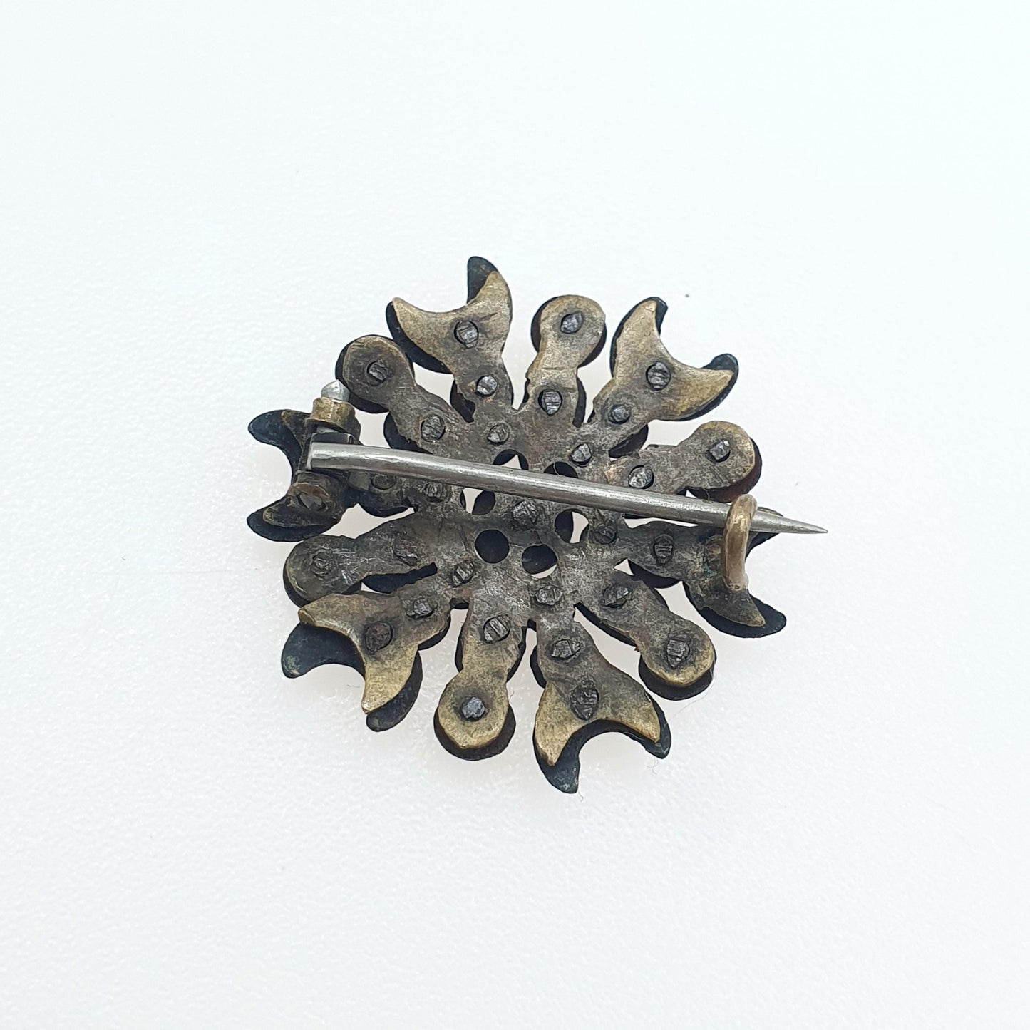 RESERVED/SOLD DON Antique Georgian Steel Cul Crescent Moon Star Brooch Cluster Handmade Celestial Vintage Mens Unisex Womens Jewelry Jewellery