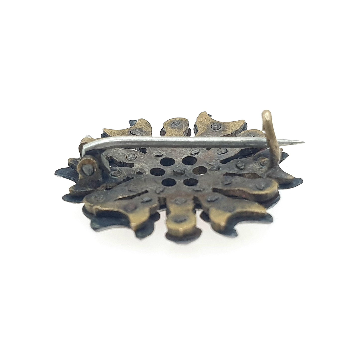 RESERVED/SOLD DON Antique Georgian Steel Cul Crescent Moon Star Brooch Cluster Handmade Celestial Vintage Mens Unisex Womens Jewelry Jewellery