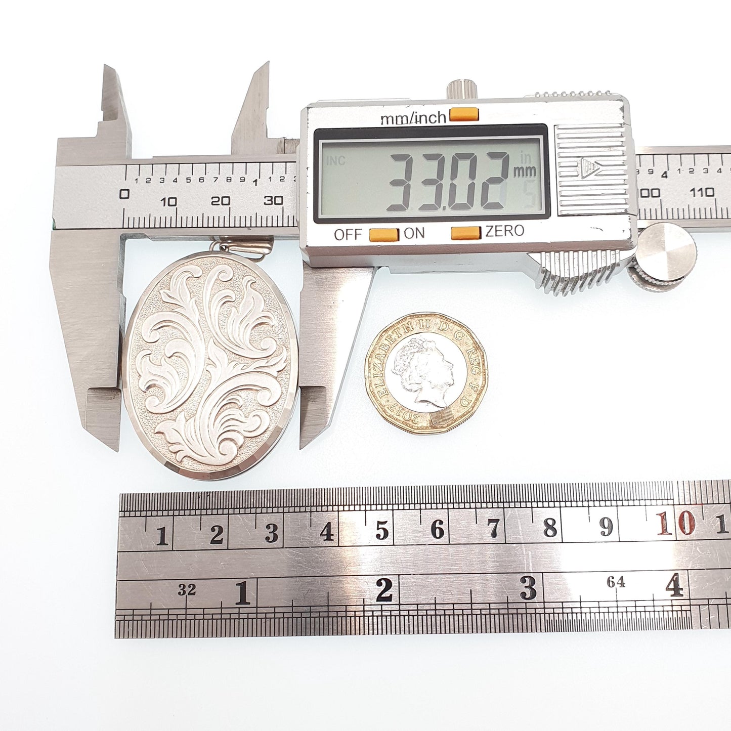 Vintage GEORG JENSEN Sterling Silver Locket Very Large Big 1970 Hallmark Engraved Necklace Pendant Picture Photo Womens Jewelry Jewellery
