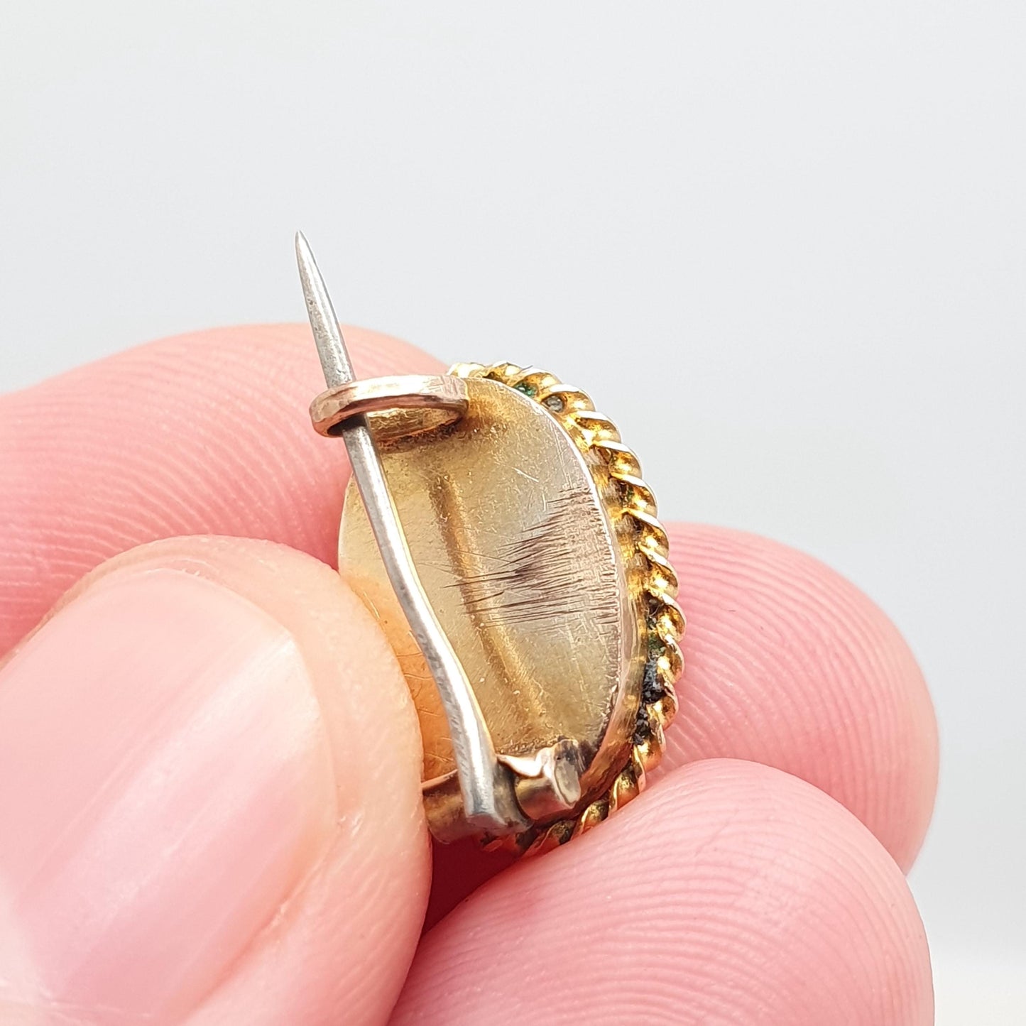Antique 14k Gold Diamond Star Brooch Blue Enamel Rose Cut Solid 14kt 585 Victorian Pin Celestial Vintage Jewellery Jewelry