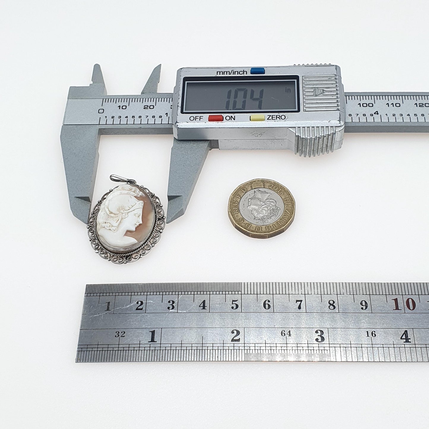 Antique Solid Silver Centurion Cameo Pendant Necklace Roman Soldier Filigree Border Handcarved Shell Vintage Women’s Jewellery Jewelry Men’s