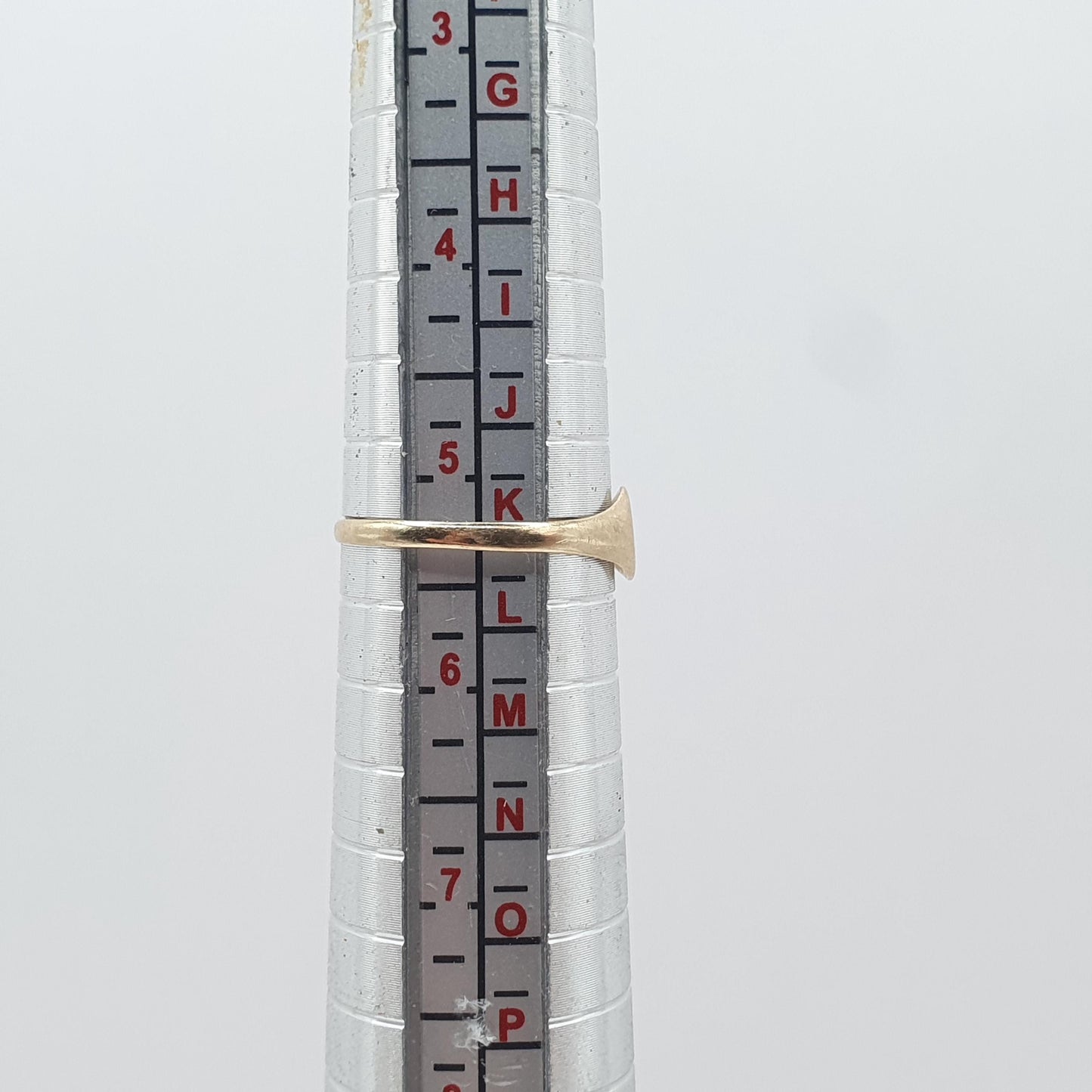 Antique 9ct Gold Signet Ring Initials IEI on Face Round Cute Keepsake Gift Small Vintage UK K US 5.25 Womens Jewelry Jewellery