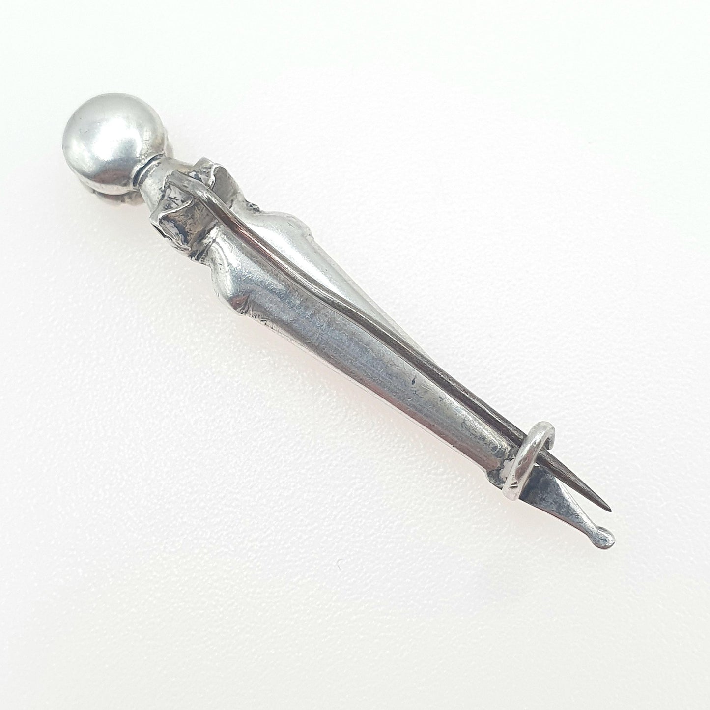 Antique Victorian Solid Silver Scottish Dirk Pin Jasper Agate and Citrine Paste Orange Red Stones Scotland Womens Jewelry Jewellery Mens