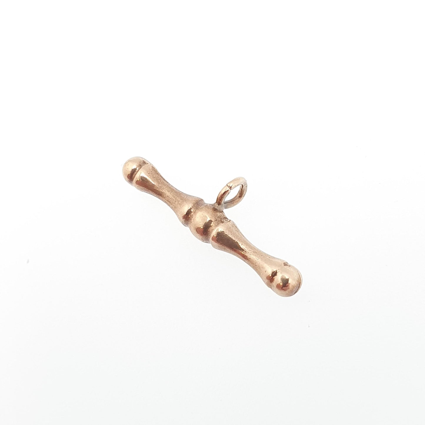 Vintage 9ct Gold T Bar Pendant Fob Necklace Solid 375 9k 9 Carat Albert Chain Jewelry