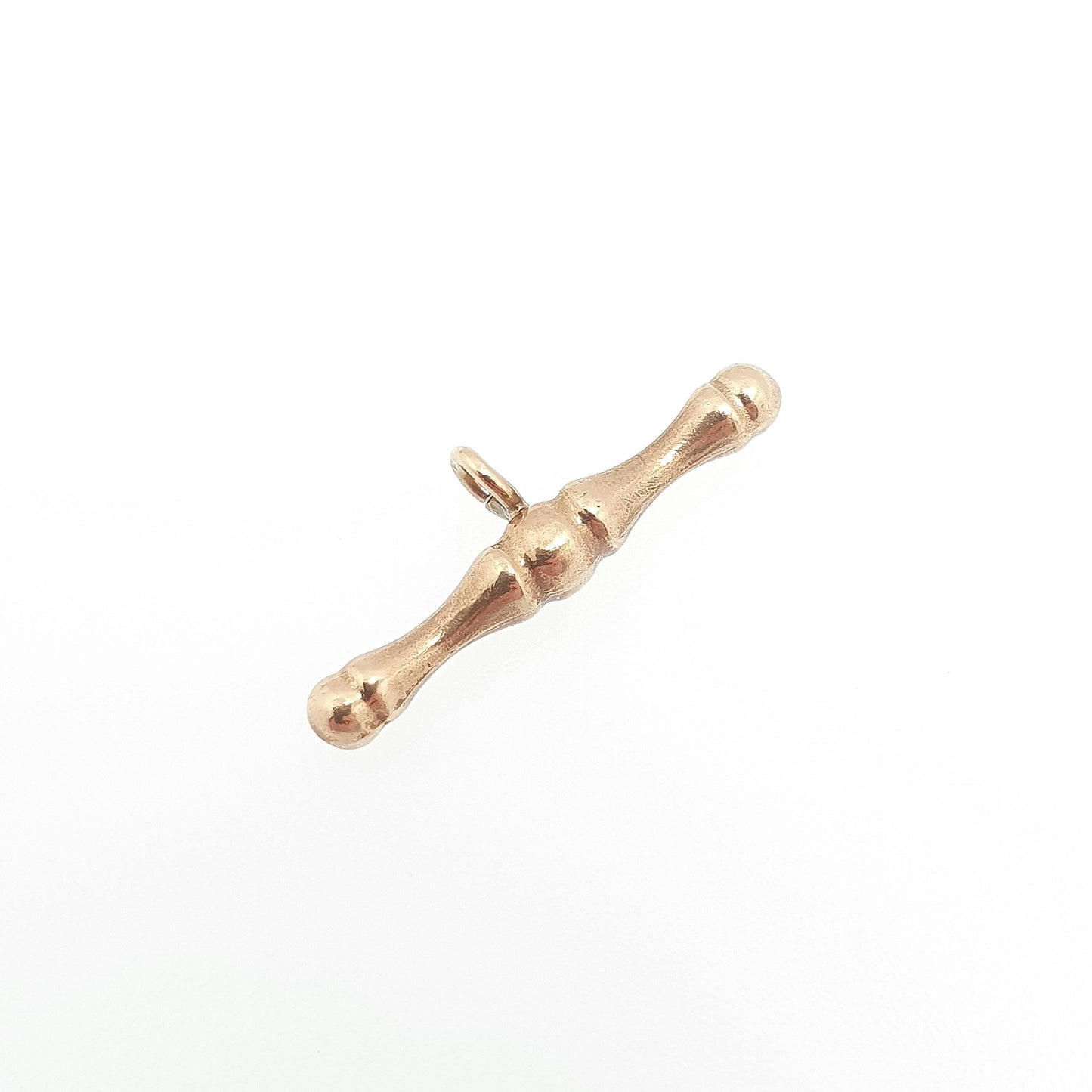 Vintage 9ct Gold T Bar Pendant Fob Necklace Solid 375 9k 9 Carat Albert Chain Jewelry