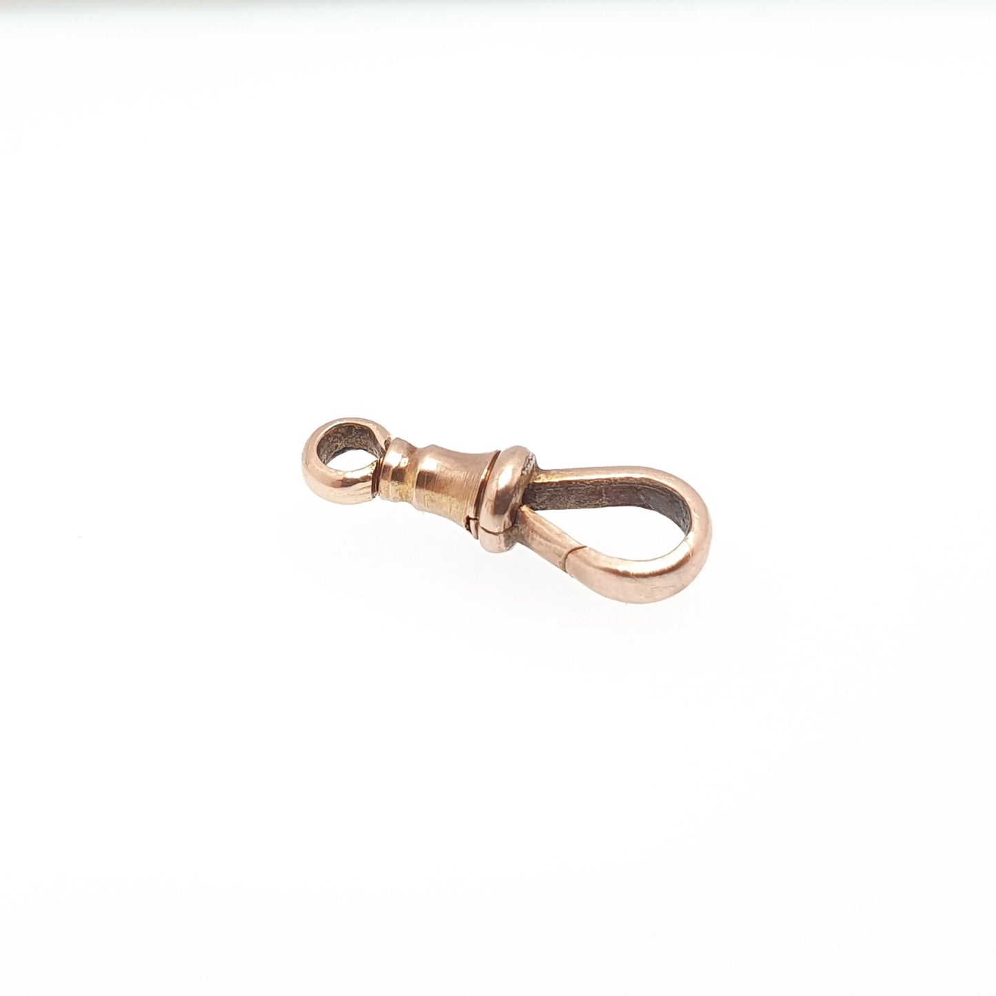 Antique 9ct 9k Solid Gold Dog Clip Clasp Swivel Tiny Small Victorian Rose Fastening Genuine 1800s Vintage Necklace Bracelet Jewellery