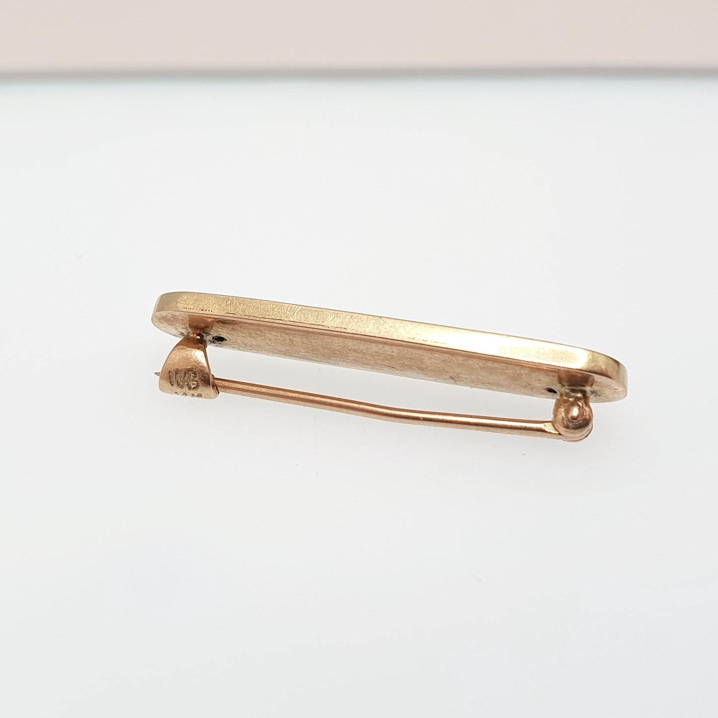 Antique 14k Gold Scandinavian Enamel Brooch Seed Pearl Sky Blue Champleve Solid 14kt Womens Vintage Jewelry Jewellery