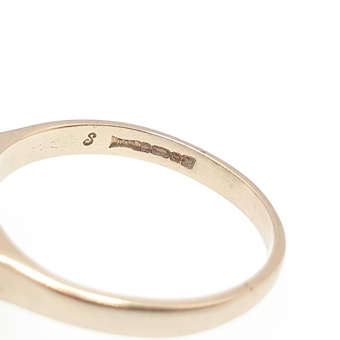 Vintage 9ct 9k Gold London Blue Topaz Ring Large Solitaire Solid 375 9kt Oval Cut Womens Jewelry Jewellery