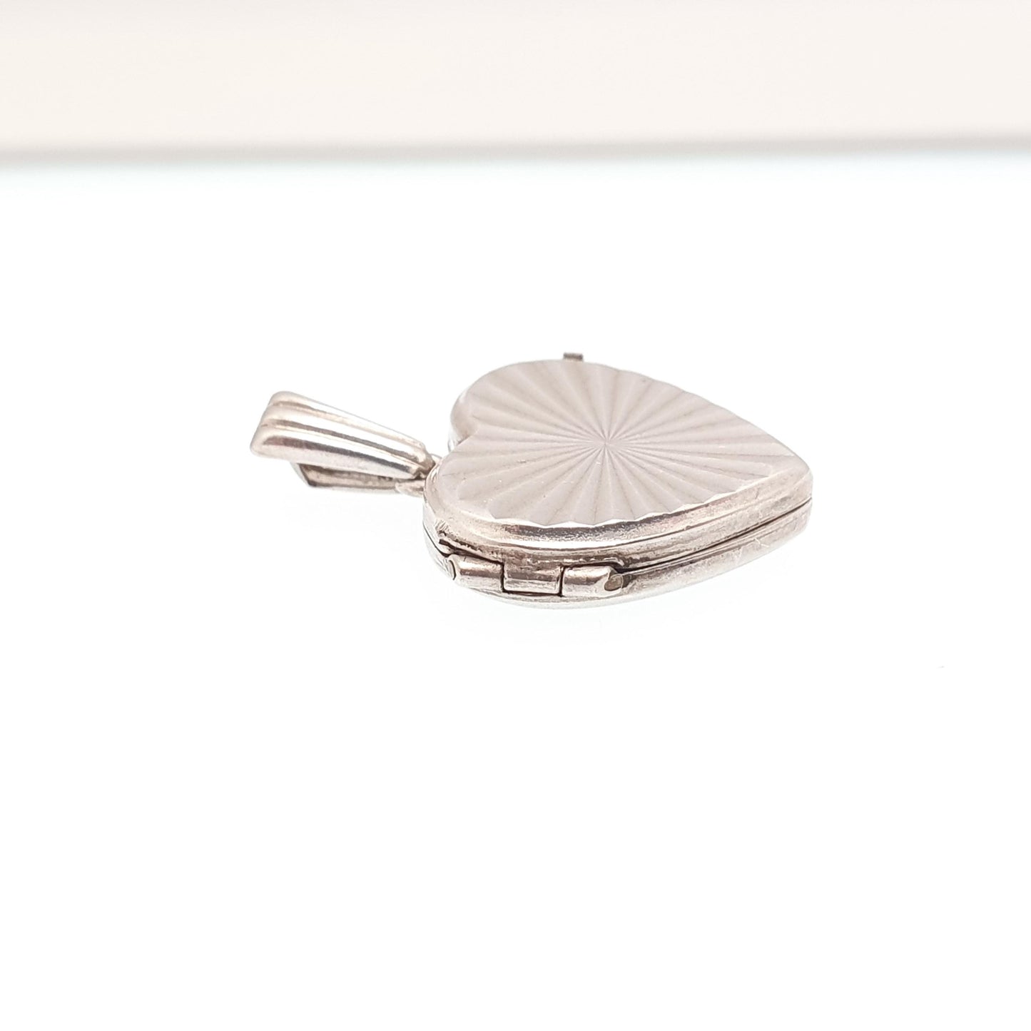Vintage GEORG JENSEN Sterling Silver Heart Locket Gyroscope Necklace Small Pendant Hallmark Cute Picture Photo Jewelry Jewellery