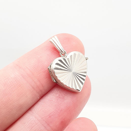 Vintage GEORG JENSEN Sterling Silver Heart Locket Gyroscope Necklace Small Pendant Hallmark Cute Picture Photo Jewelry Jewellery