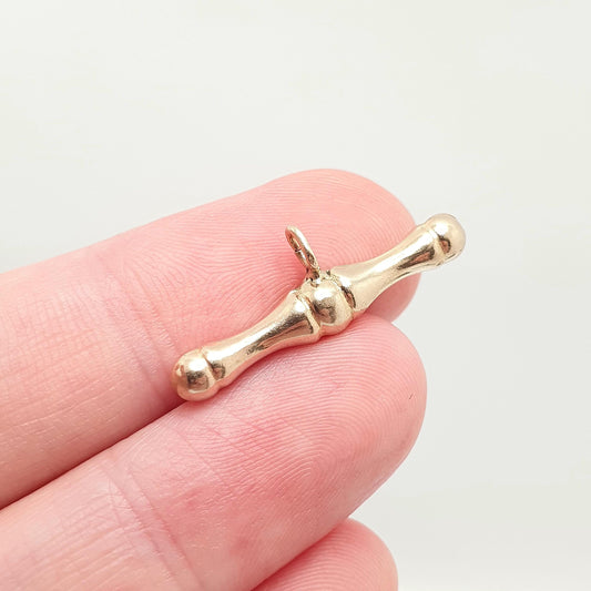 Vintage 9ct Gold T Bar Pendant Fob Necklace Solid 375 9k 9 Carat Albert Chain Jewelry Jewellery Yellow Womens