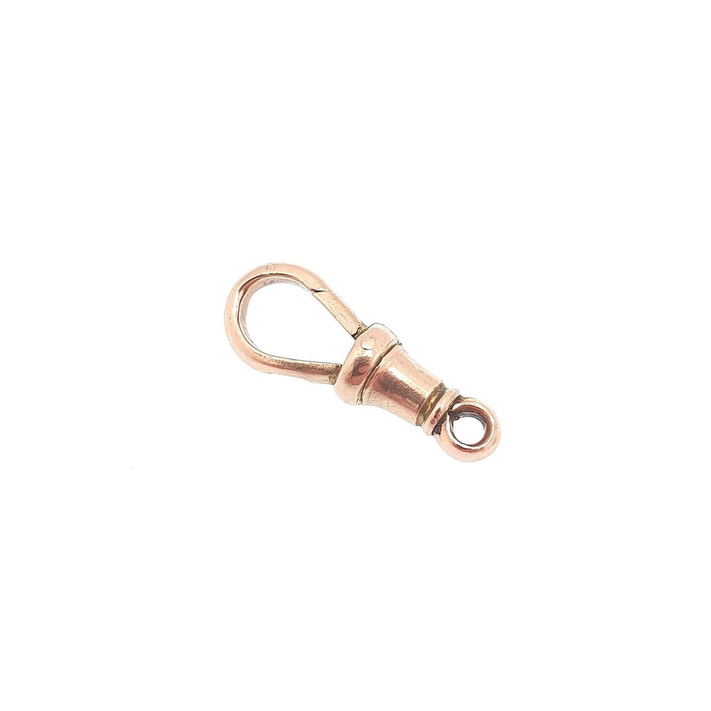 Antique 9ct 9k Solid Gold Dog Clip Clasp Swivel Victorian Rose Red Fastening Genuine 1800s Vintage Necklace Bracelet Jewellery