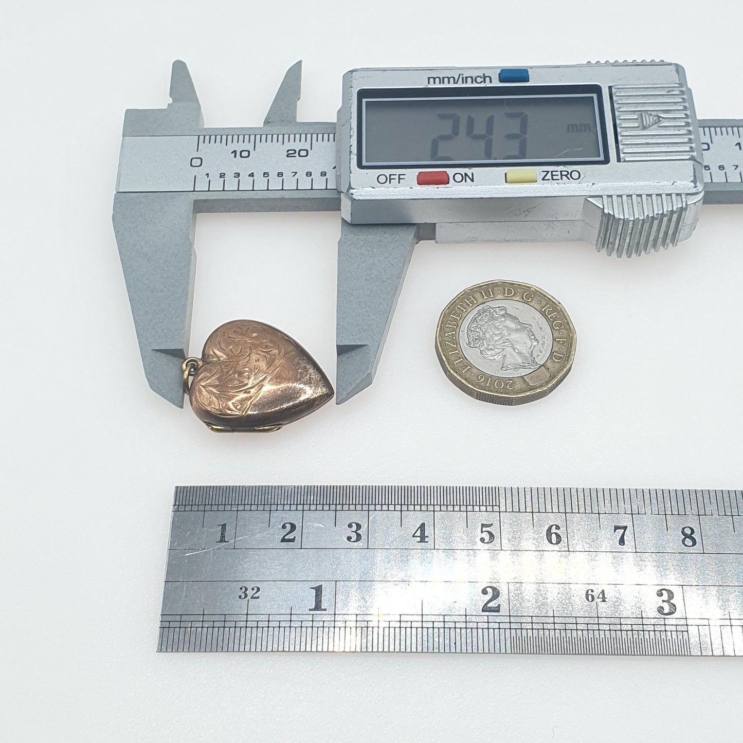 Antique Victorian Rolled Gold Heart Locket Hand Engraved Face Love Romantic Necklace Pendant Womens Mens Jewellery Jewelry