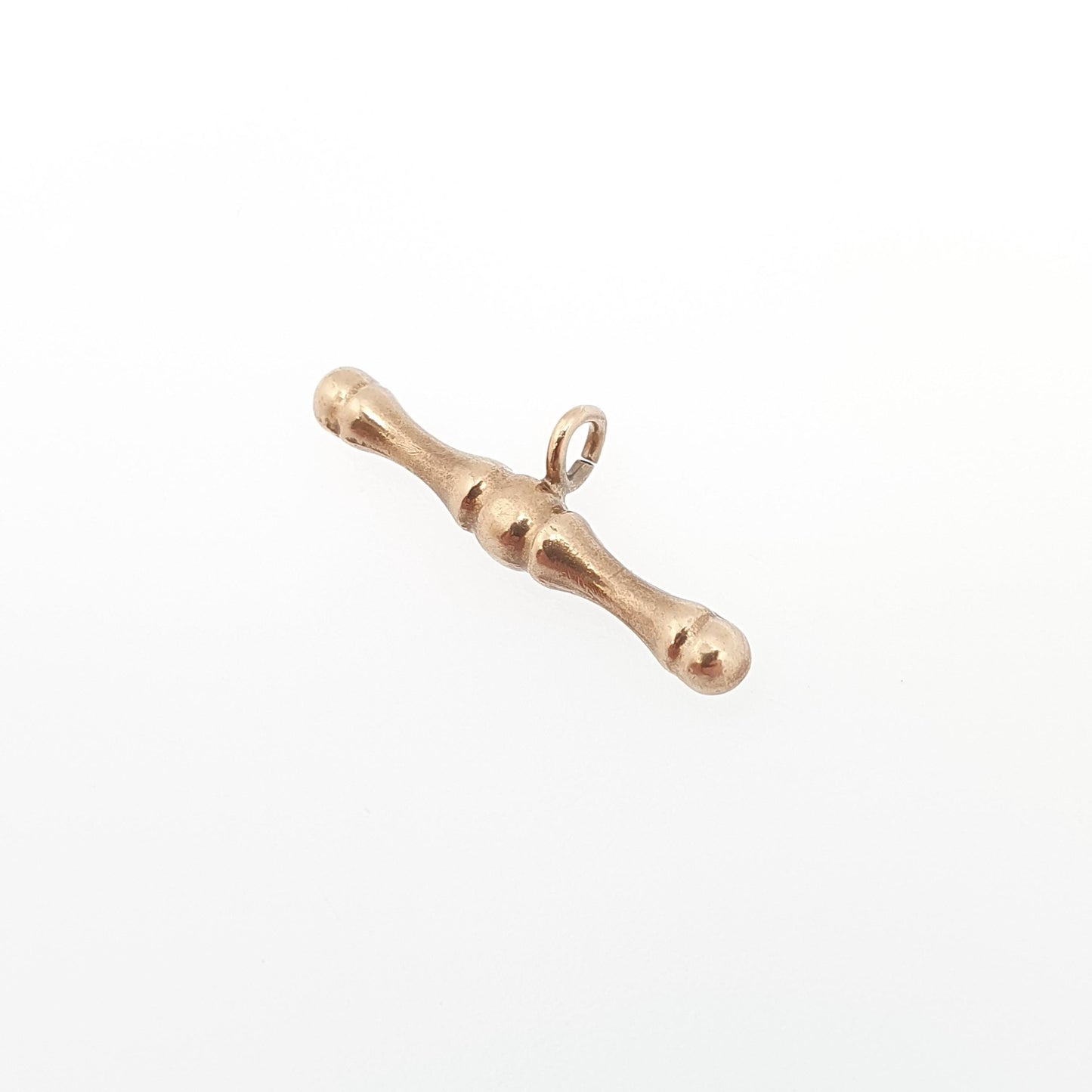 Vintage 9ct Gold T Bar Pendant Fob Necklace Solid 375 9k 9 Carat Albert Chain Jewelry