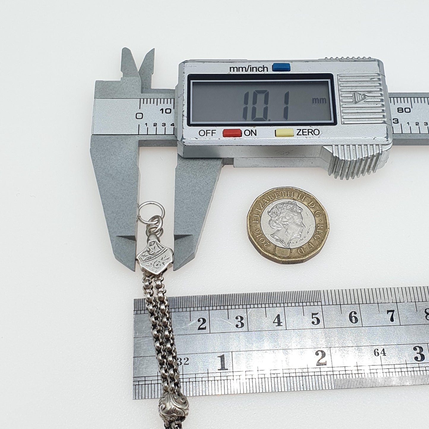 Antique Victorian Solid Silver Albertina Chain Bracelet Original Dog Clip 20cm 11.12g Women’s Unisex Jewellery Jewelry