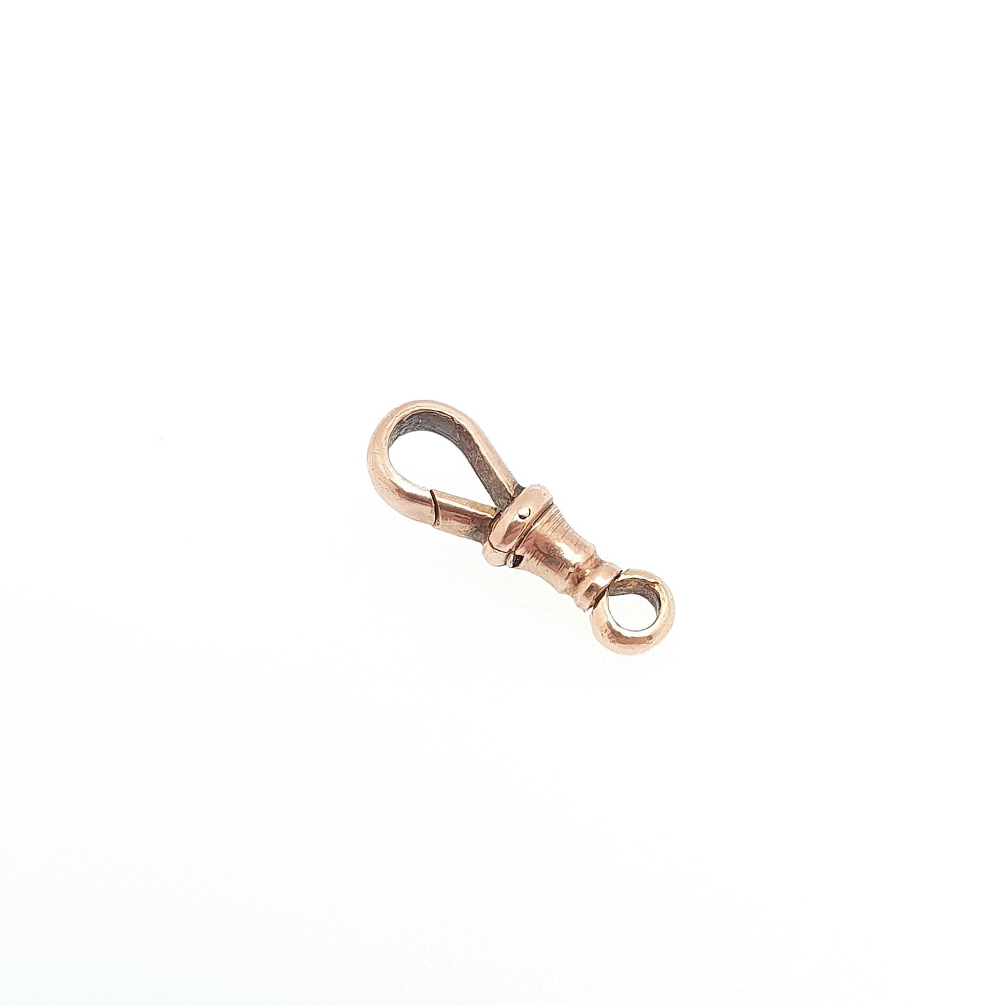 Antique 9ct 9k Solid Gold Dog Clip Clasp Swivel Tiny Small Victorian Rose Fastening Genuine 1800s Vintage Necklace Bracelet Jewellery