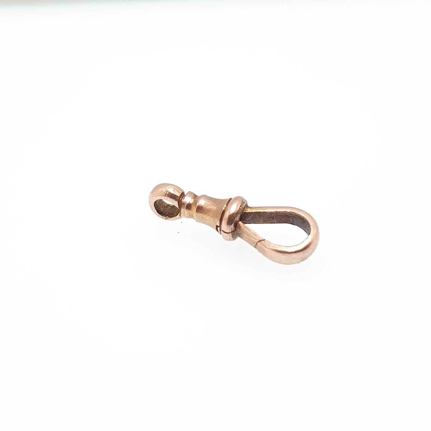 Antique 9ct 9k Solid Gold Dog Clip Clasp Swivel Tiny Small Victorian Rose Fastening Genuine 1800s Vintage Necklace Bracelet Jewellery