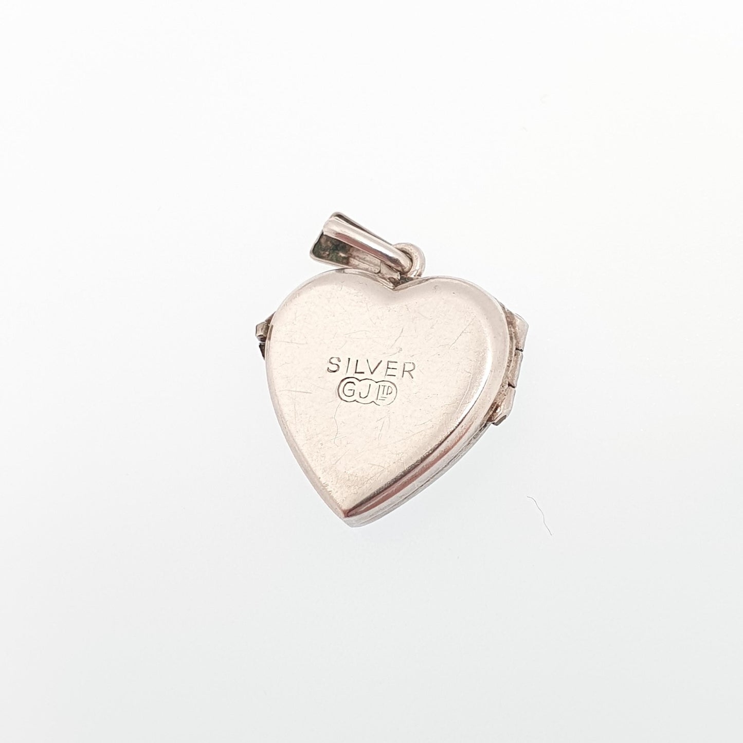 Vintage GEORG JENSEN Sterling Silver Heart Locket Gyroscope Necklace Small Pendant Hallmark Cute Picture Photo Jewelry Jewellery