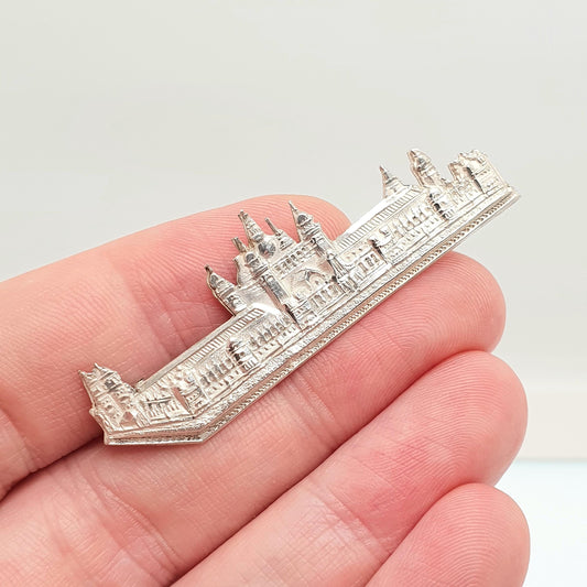 Antique Sterling Silver KELVINGROVE Brooch Pin Glasgow International Exhibition 1901 Hallmark Scottish Scotland Jewelry Jewellery
