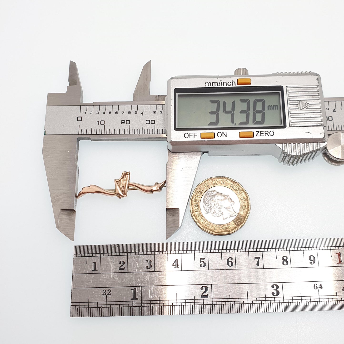 Antique 9ct Gold Harp Brooch Victorian Solid 375 9k 9kt Harmony Balance Vintage Jewelry Womens Jewellery