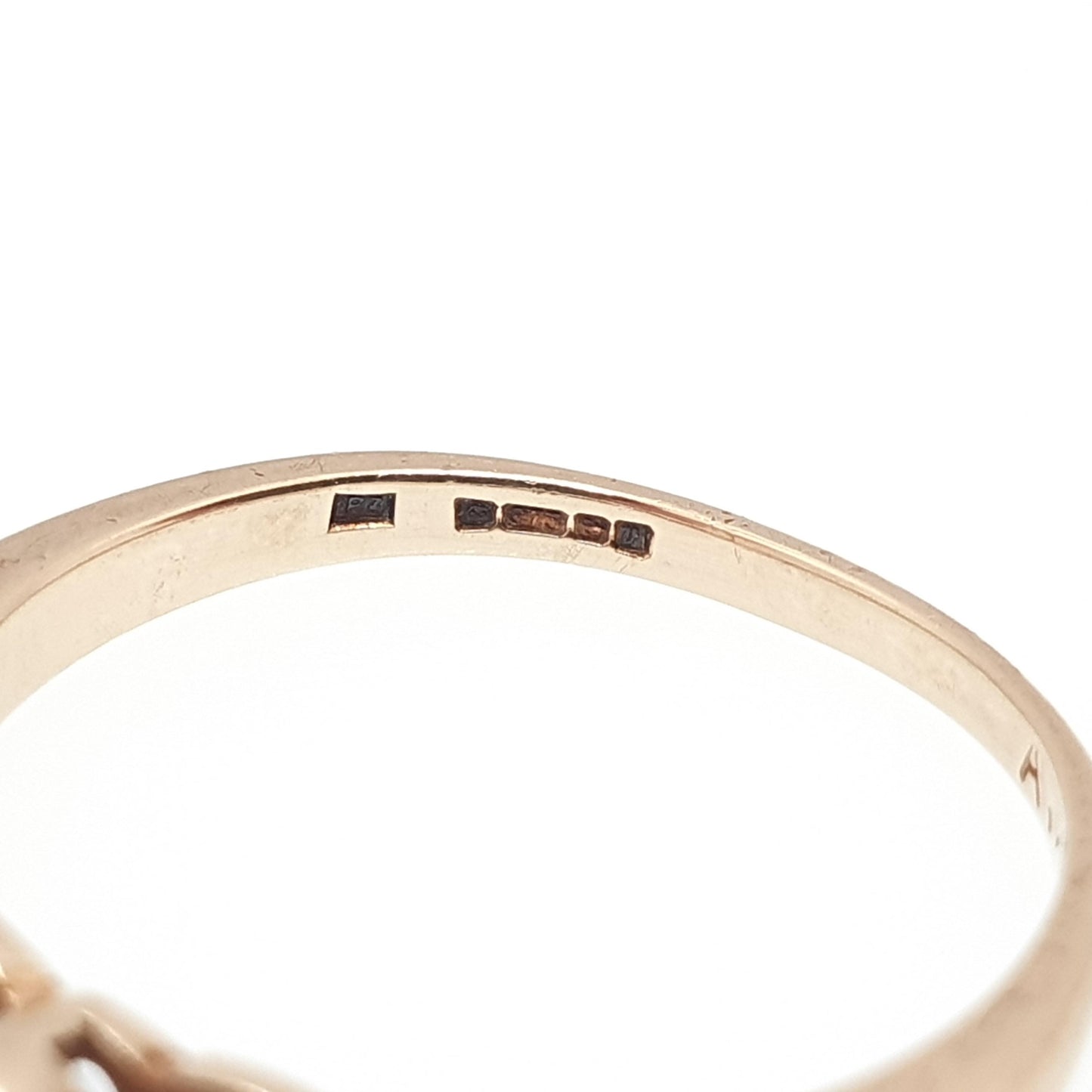 Vintage 9k Gold Diamond & Sapphire Ring 0.25Ct Diamonds Solid 9ct 375 Hallmark Genuine Gemstone Womens Jewelry Jewellery