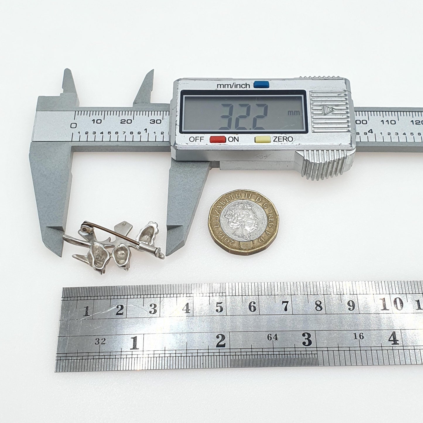 Antique Art Deco Solid Silver Bird Brooch Pair of Songbirds Grape Grapevine Marcasite Birds Womens Jewelry Jewellery