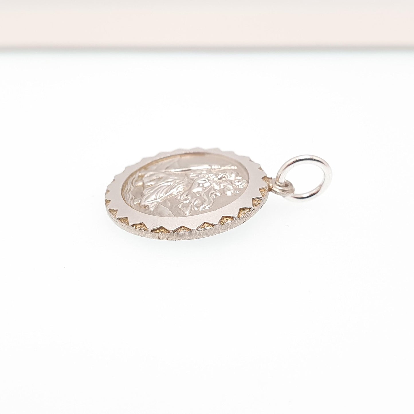 Georg Jensen Sterling Silver St Christopher Pendant Necklace: Plane, Car, Boat