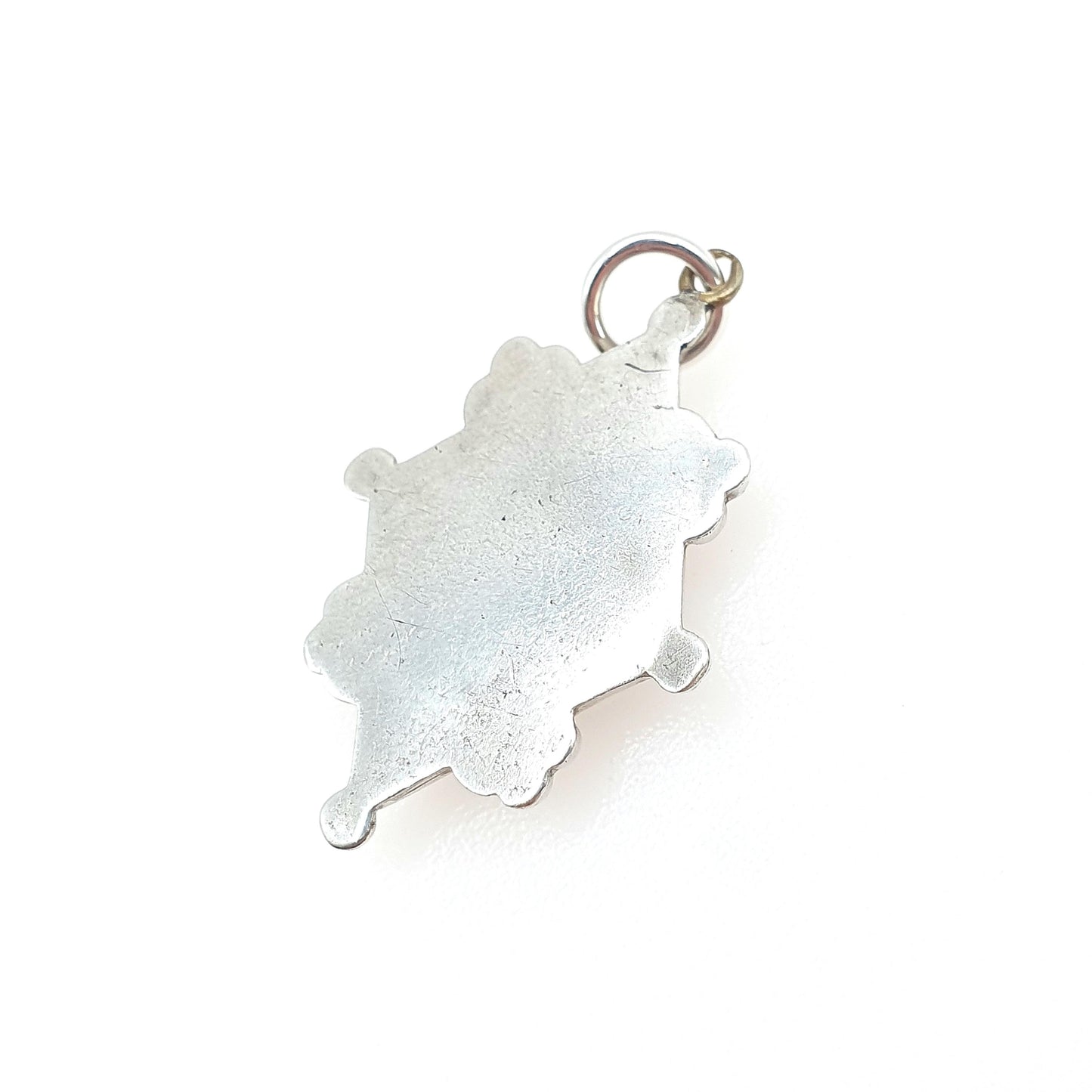 Antique Victorian Solid Silver Montrose Lace Agate Pendant Scottish St Andrews Cross Vintage Jewelry Jewellery Womens Mens