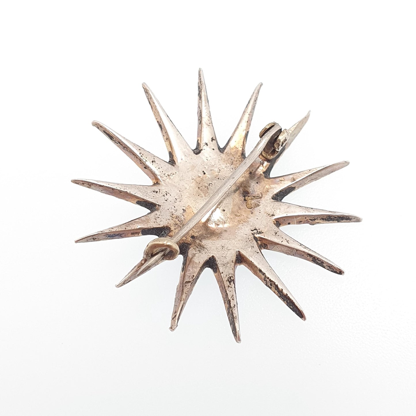 Antique Solid Silver Diamond Paste Star Brooch Victorian Large Big Sparkly Pin Celestial Jewelry Jewellery Vintage