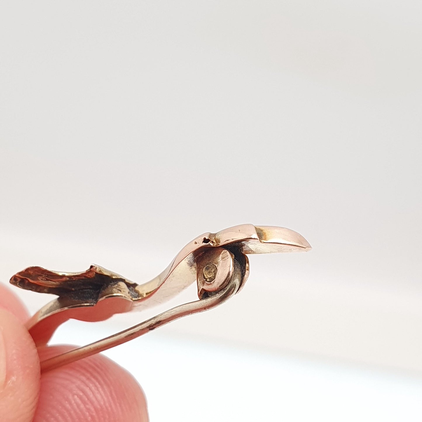 Antique 9ct Gold Harp Brooch Victorian Solid 375 9k 9kt Harmony Balance Vintage Jewelry Womens Jewellery