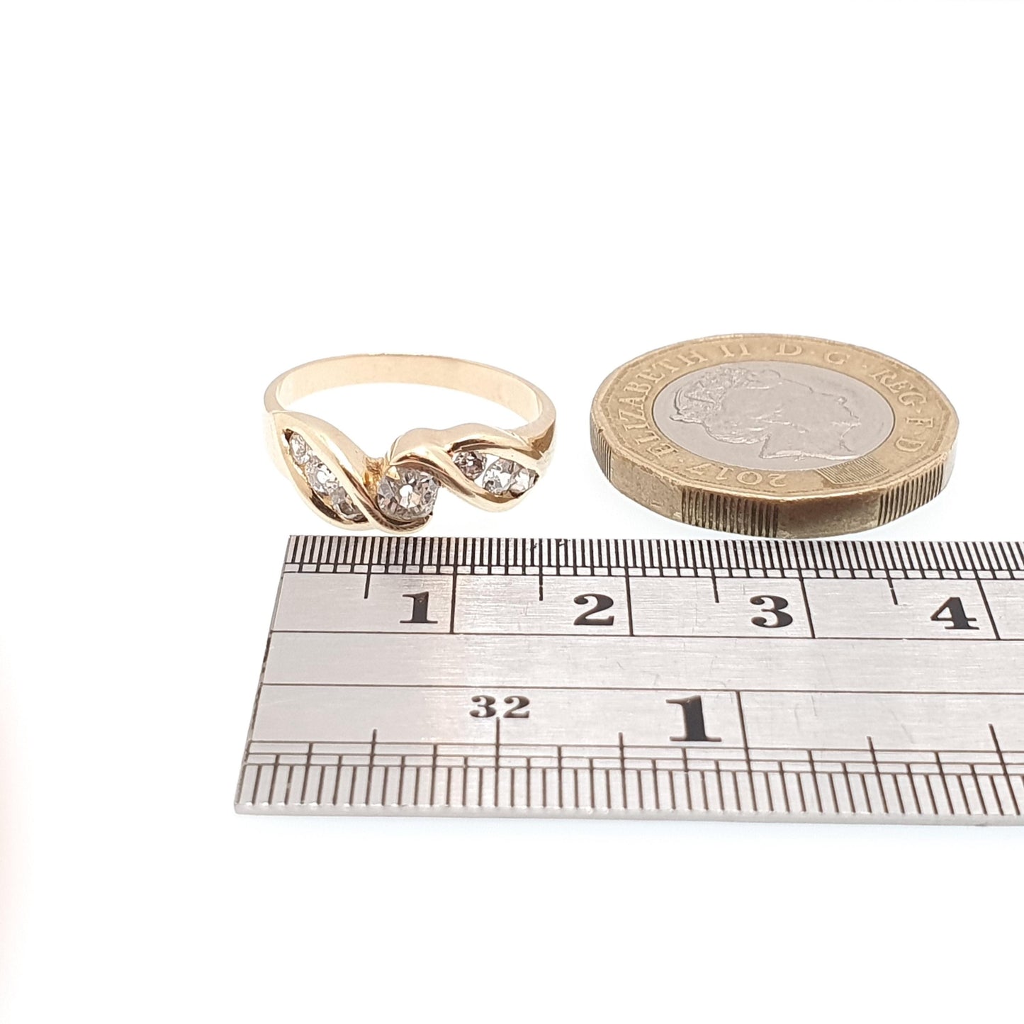 Antique Old Cut Diamond 18k 18ct Gold Ring Vintage Creation 0.5ct Natural Diamonds Solid 750 Engagement Wedding Jewelry