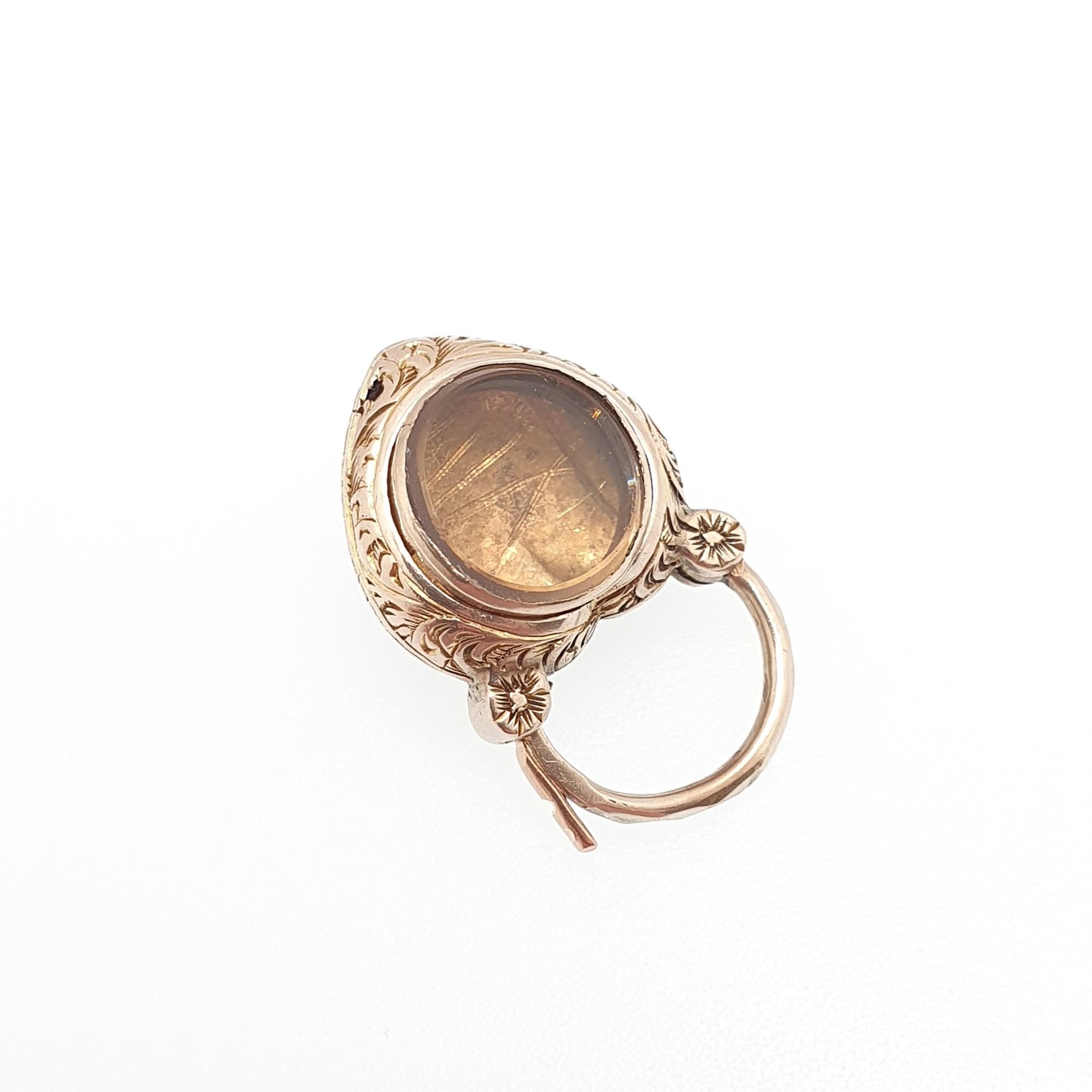 Antique Victorian 9ct Gold Garnet Padlock Clasp Hear Lock Charm Mourning Locket Engraved Necklace Lock Pendant Solid 9k 9kt Vintage
