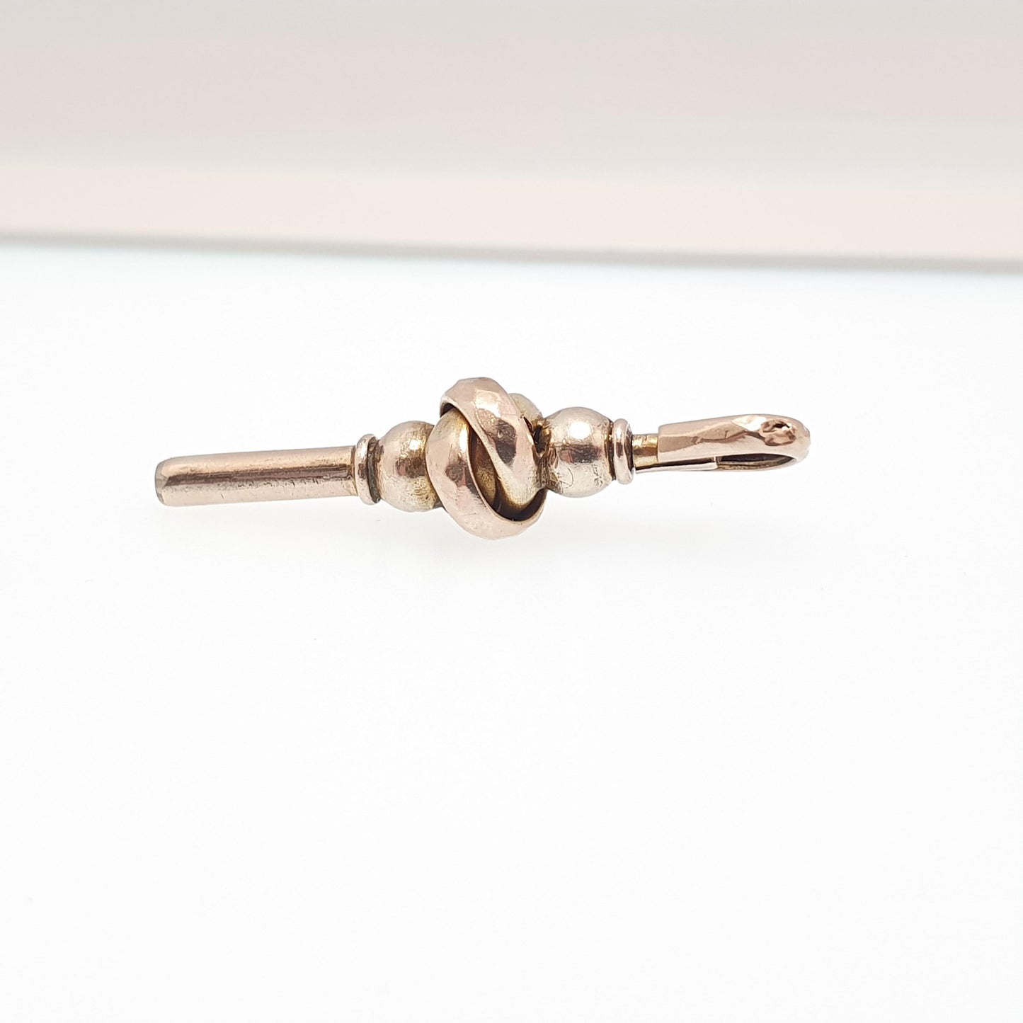 Antique Victorian 9ct Gold Knot Pocket Watch Key Fob Pendant Solid 9k 375 Necklace Infinity Vintage Jewellery Jewelry
