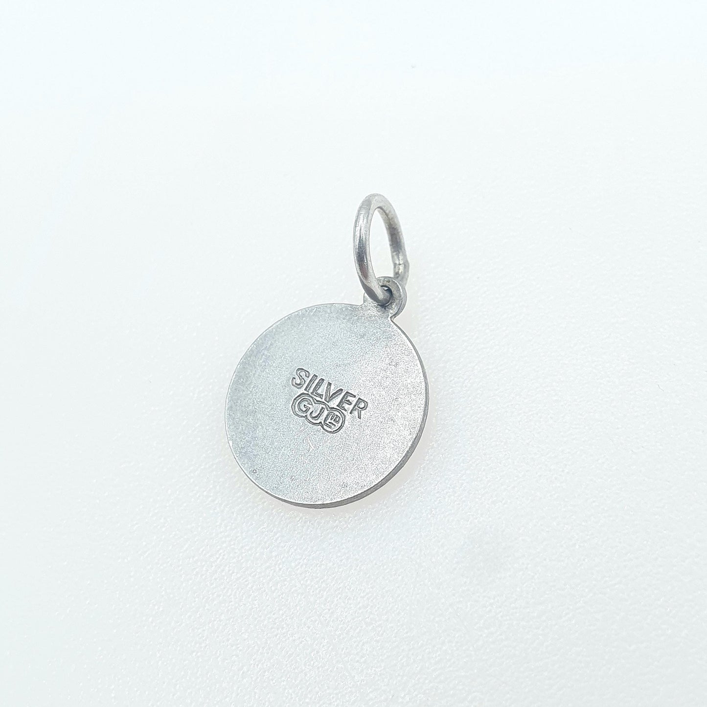 Vintage Sterling Silver GEORG JENSEN Tiny St Christopher Charm Pendant Very Small Jewellery Jewelry Men Women 925 Travel