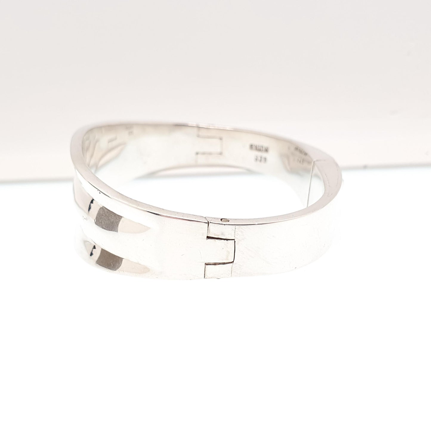 Vintage Sterling Silver EXIGN Bangle Swedish Bracelet Solid 925 Sweden 2000 Hallmark 55.77g Scandinavian Modernist Womens Jewelry Jewellery