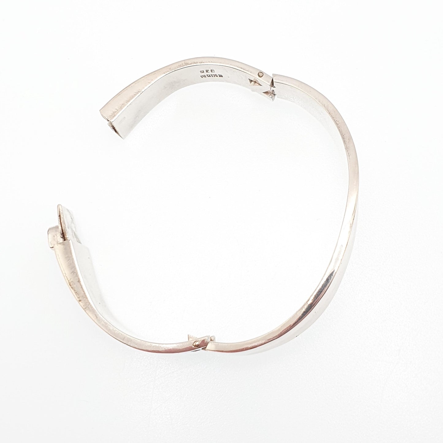 Vintage Sterling Silver EXIGN Bangle Swedish Bracelet Solid 925 Sweden 2000 Hallmark 55.77g Scandinavian Modernist Womens Jewelry Jewellery