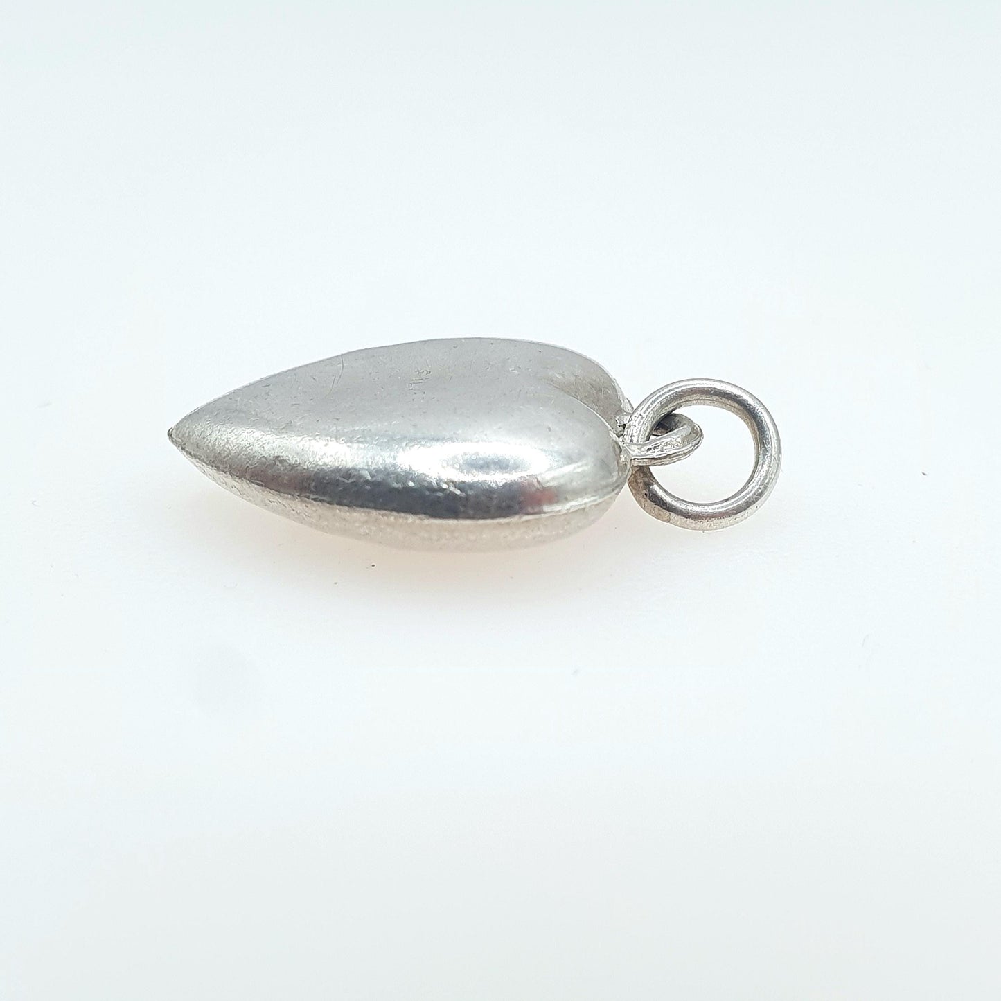 Antique Solid Silver Heart Bird Pendant Charm Small Gift Cute Love Gift Swallow Unisex Vintage Womens Necklace Jewellery Jewelry
