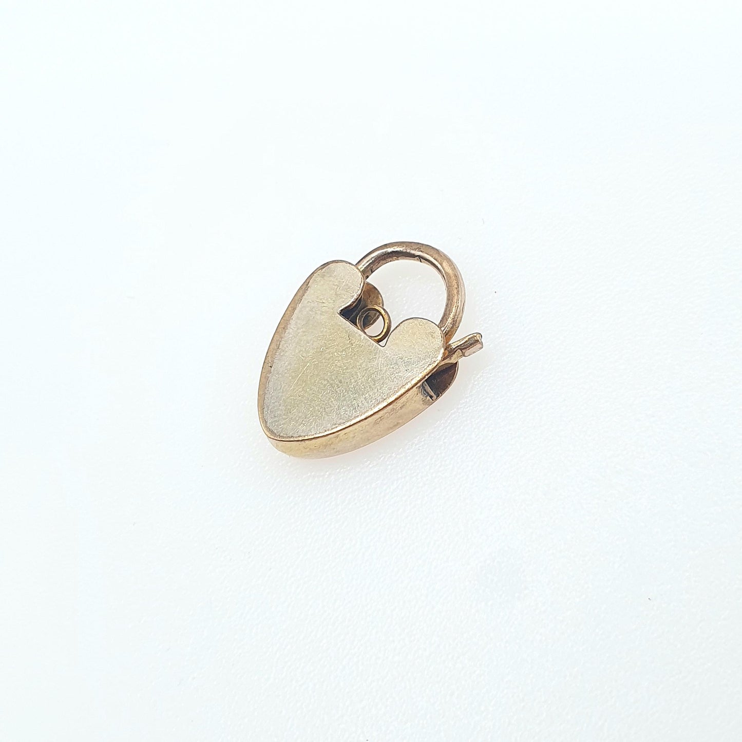Antique Victorian Rolled Gold Padlock Clasp Heart Lock Charm Gold Filled Lock Bracelet Necklace Pendant Vintage Jewelry Jewellery